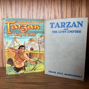 Lote de 2 livros de Tarzan de Edgar Rice Burroughs Tarzan e Cidade do Ouro / O Império Perdido
