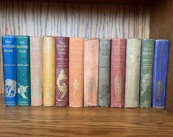 Lot of books by Andrew Lang full set of fairy books, story books