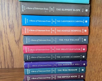 A series of Unfortunate Events by Lemony Snicket books