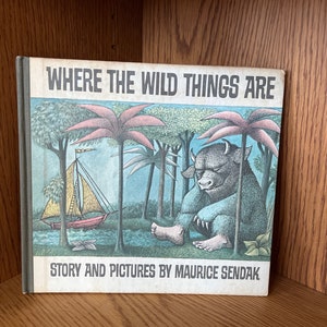 Where the Wild Things Are by SENDAK, Maurice True 1st edition hardcover + Big Green book
