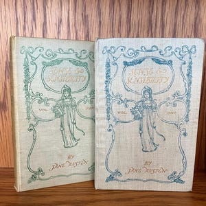 Lot of 6/10 books by Jane Austen 1900’s illustrated M.J. Dent edition Sense and Sensibility, Mansfield park, Northancer Abbey, Persvasion