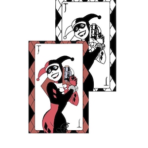 Harley SVG - Comics Villain - Quinn - Cut File (Editable svg, Png, Jpg) Instant Download HQ - Comic Books Harleen