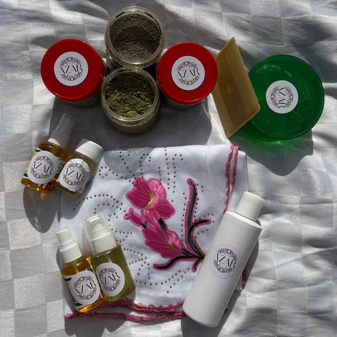 AZAR – Haircare Pack | Moroccan Natural Hair Care Set With Henna ...