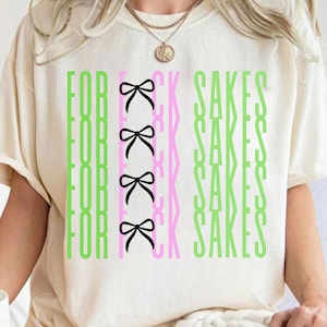 For F*ck Sakes Hidden Swear Message PNG, Adult Humor PNG, Funny Hidden Message,  Sarcastic Gift For Coworker, Trendy Png, Digital Download