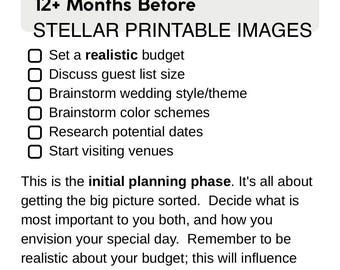 Wedding Timeline Checklist