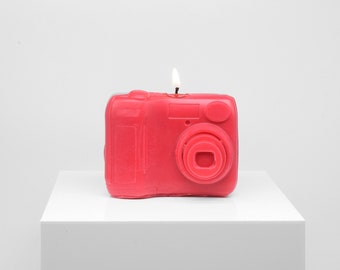 Candle replica of a digital camera