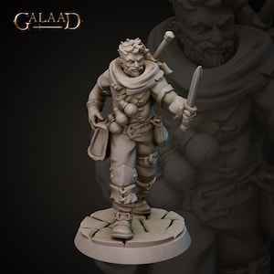 Thief Rogue Assassin Bandit Warrior 3d Print and Painting DnD Pathfinder Fantasy RPG NPC