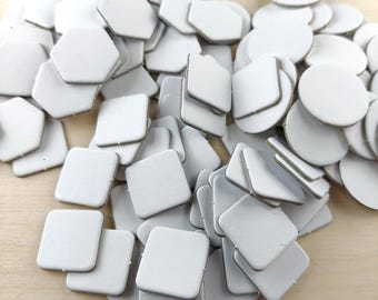 Blank White Cardboard Tokens – Hex, Circle & Square – for RPG, Board Games, DYI Multiple Sizes