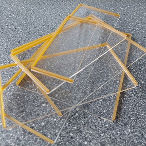 Assembled Clear Movement Trays with color lip, various sizes