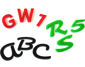 3D Colour Acrylic Letters Numbers Other