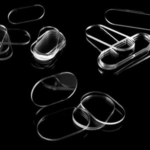 3mm Clear Acrylic Bases Stadium shape