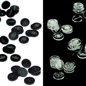 10 pezzi Gettoni Sole Spada Occhio Corona Gettoni Risorsa Gettoni Mostro per Gioco da Tavolo Gioco di Guerra
