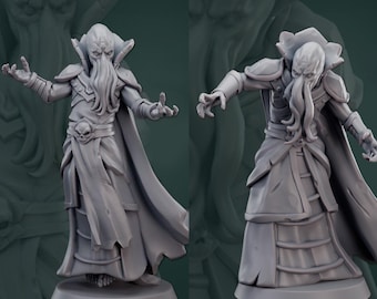 Mind flayer Illithid 3d Print and Painting DnD Pathfinder Fantasy RPG NPC