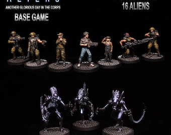 Aliens: Another Glorious Day in the Corps Board Game - Professional painting of miniatures