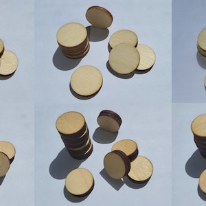 10 jetons en bois de différentes tailles, jeton de ressource, jeton de monstre pour jeu de société RPG, jeu de guerre