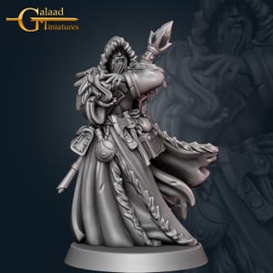 Wizard Sorcerer Mage 3d Print and Painting DnD Pathfinder Fantasy RPG NPC
