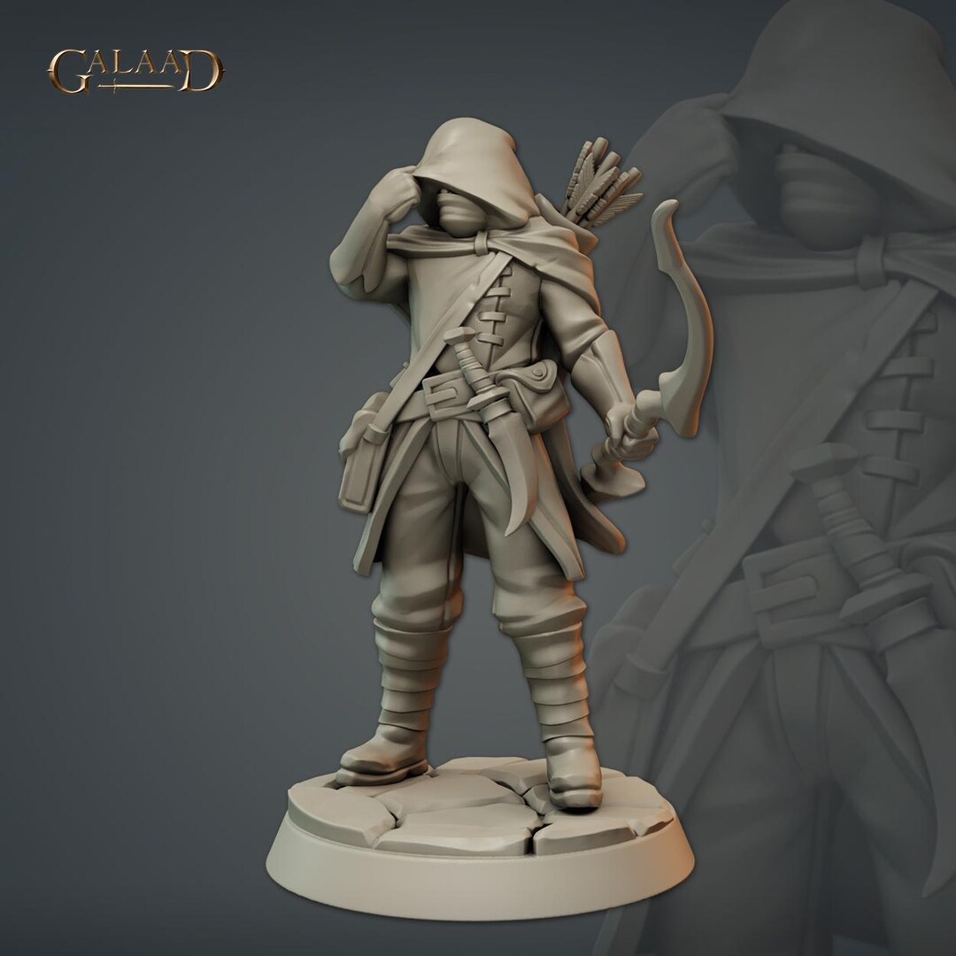 Rogue Ranger 3d Print and Painting Dnd Pathfinder Fantasy RPG NPC - Etsy
