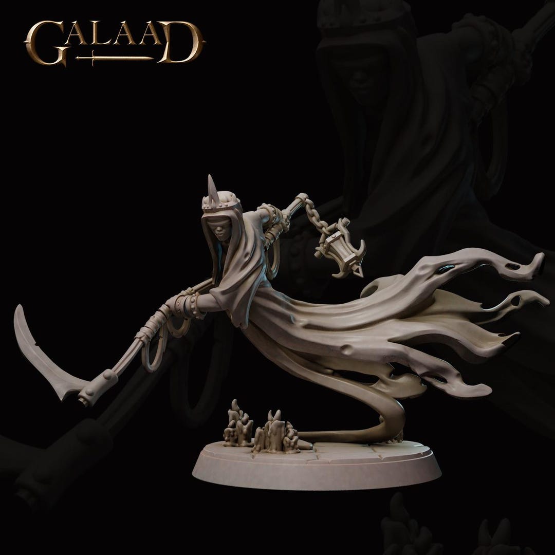Spectre Ghost Wraith Specter Ghost Wraith Miniature - Ghostly Fantasy RPG Figure 3d Print ...