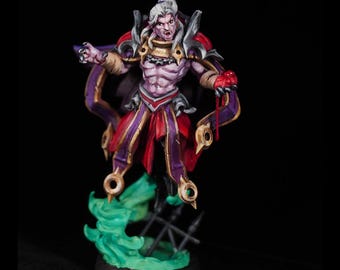 One-Off Pro Painted Vampire Lord Miniature – Undead Blood Mage Boss for DnD RPG Pathfinder