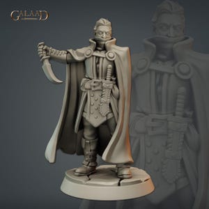 Thief Rogue Assassin Bandit 3d Print and Painting DnD Pathfinder Fantasy RPG NPC