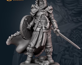 Northern Warrior Ranger 3d Print and Painting DnD Pathfinder Fantasy RPG NPC