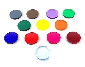 Color tokens dry-erase, transparent Resource Token Monster Token for RPG Board Game War Game