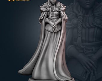 Northern Female Priestess Mage Wizard 3d Print and Painting DnD Pathfinder Fantasy RPG NPC