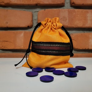 Gelbe lineare Würfeltasche Aufbewahrungsbeutel Haltebeutel 12 x 14,5 cm
