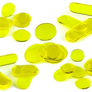 3 mm gele transparante acrylbasis