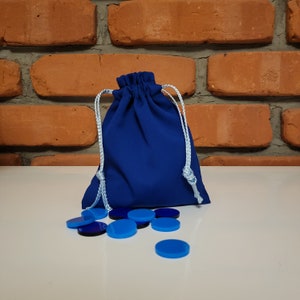 Himmelblau Würfeltasche Aufbewahrungsbeutel Haltebeutel 12 x 14,5 cm (4,72 x 5,71 in)