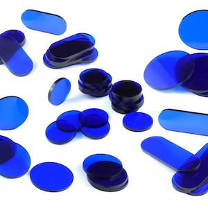 3mm Blue Transparent Acrylic Bases