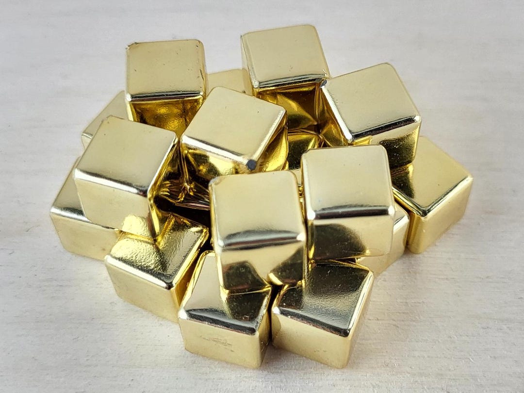 Gold Acrylic Cube Tokens – 10mm RPG & Board Game Counters – Coins ...