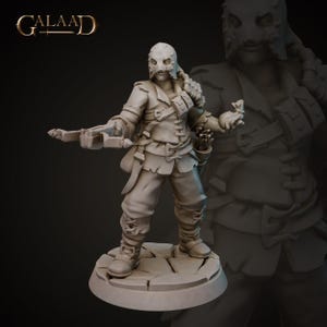 Thief Rogue Assassin Bandit Warrior 3d Print and Painting DnD Pathfinder Fantasy RPG NPC