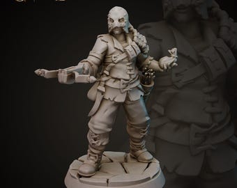 Thief Rogue Assassin Bandit Warrior 3d Print and Painting DnD Pathfinder Fantasy RPG NPC