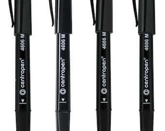 PERMANENT Markers Fine Line 4 colours ideal for tokens creation Dungeons and Dragons Pathfinder and other RPGs