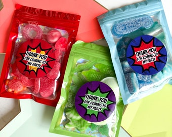 Pre Filled Sweet Bags | SUPERHERO | Kids Party Bags Birthday Favours boys