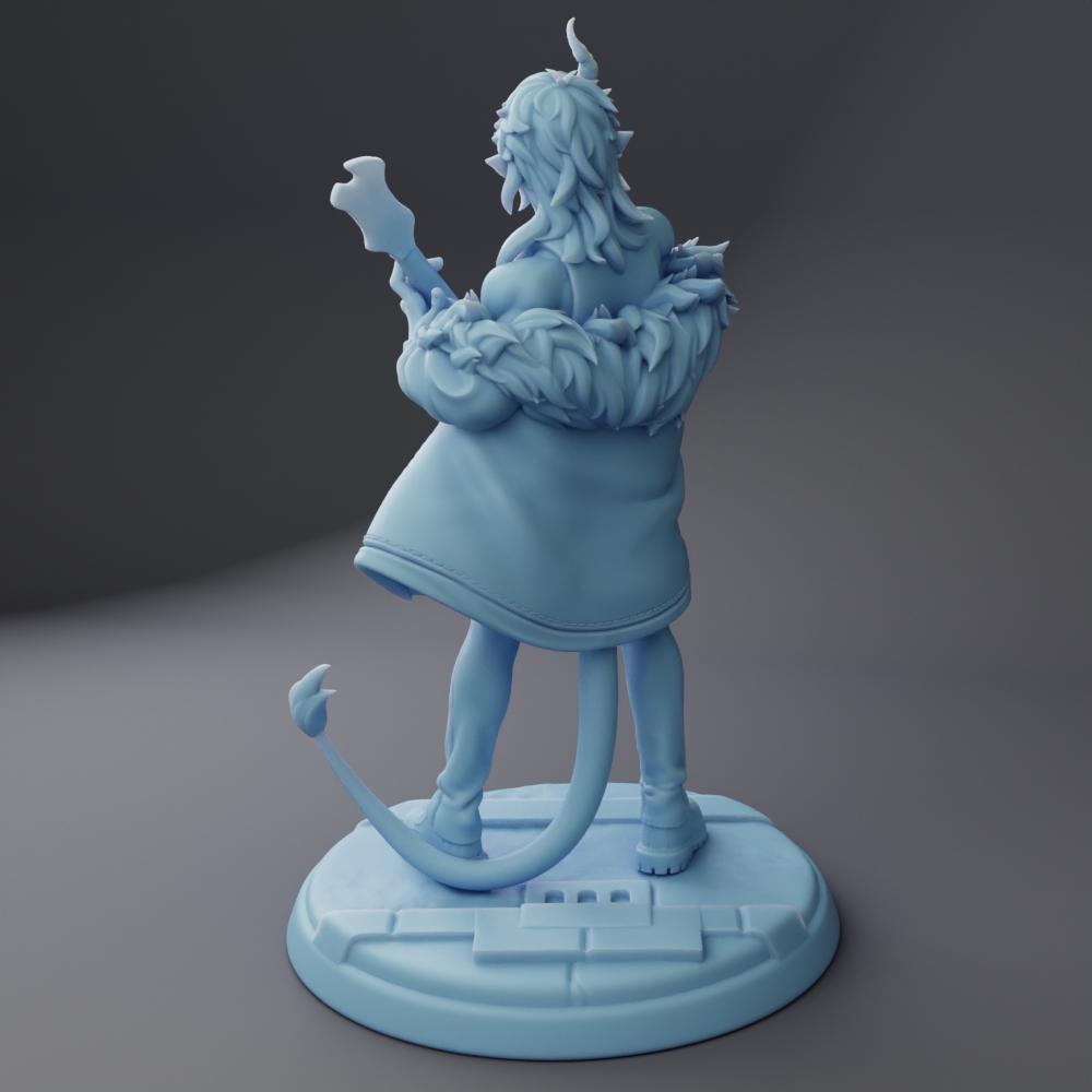Zell the Tiefling Rockstar | Twin Goddess Mini (bard/rocker/punk) TTRPG ...