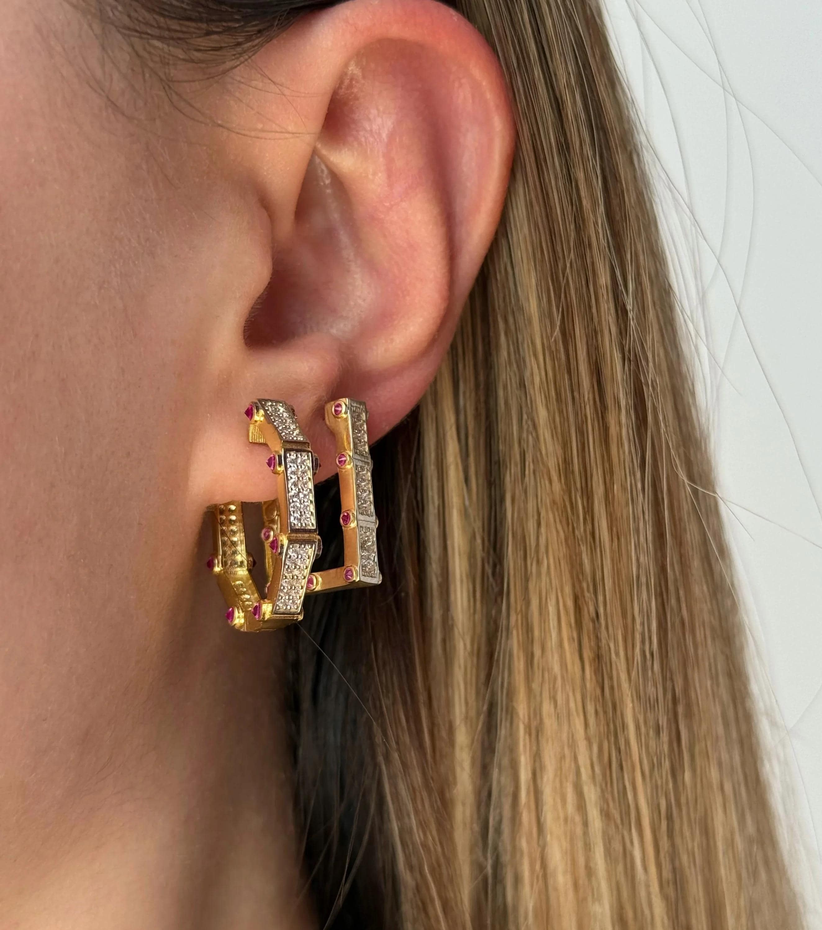 ◆STONEHENgE◆ Posy 14K Earrings F0413 StoneHenge Stone Henge S Link 14K EARRINGS B0003 NWT | eBay