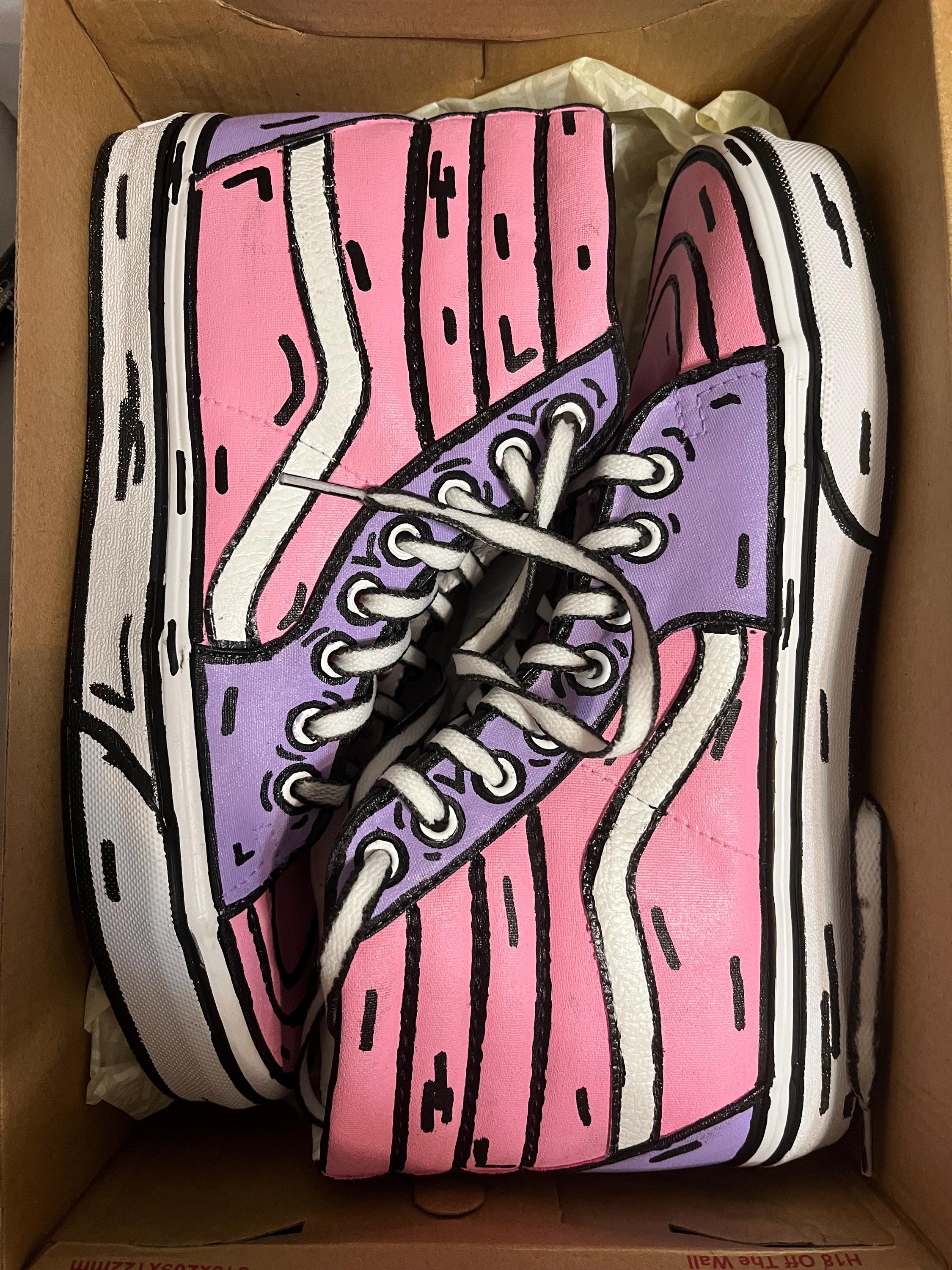 Custom Cartoon Style Shoes - Etsy