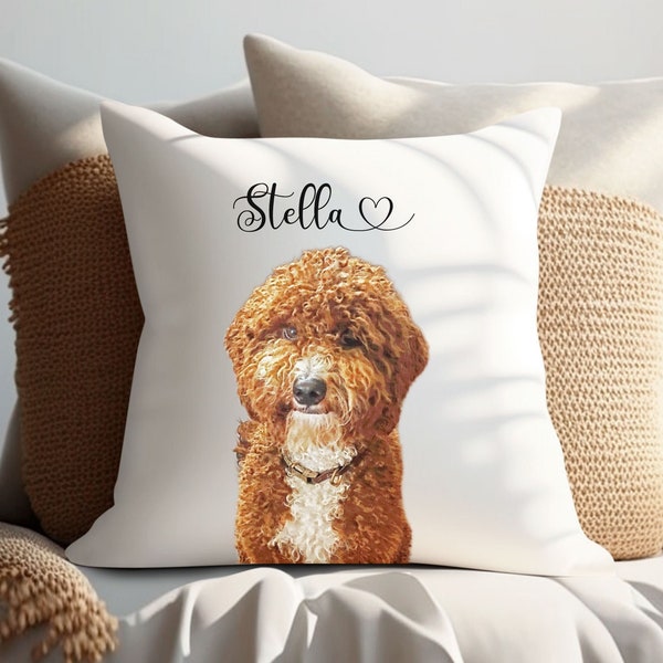 Custom Pet Pillow, Custom Dog Pillow, Personalized Pet Pillow, Pet Loss Gift, Pet Lovers Gift, Dog or Cat Memorial, Pet Photo Pillow