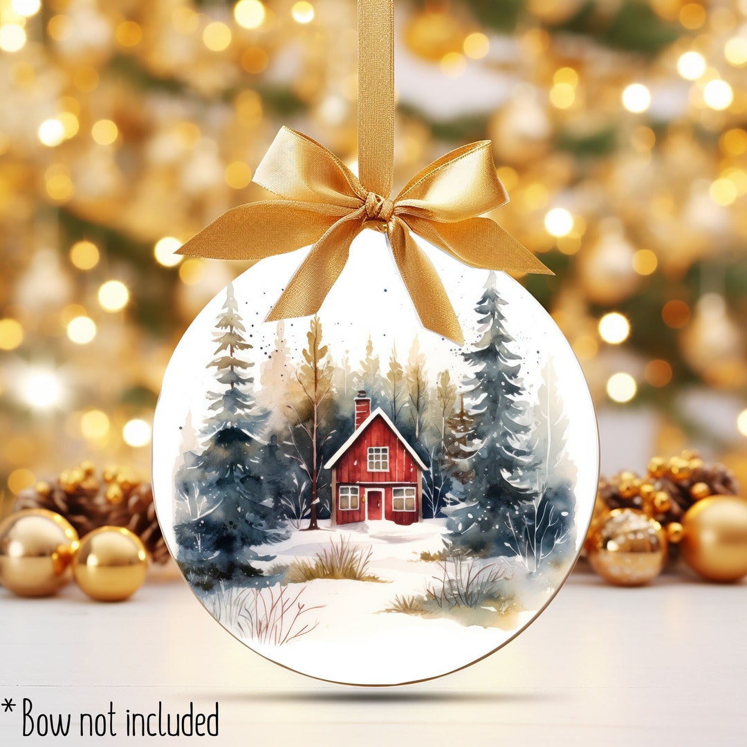 Scandinavian Christmas Ornament, Vintage Nordic Art, Folk Art, Whimsical, Magical Christmas