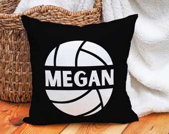 Custom Volleyball Pillow, Personalized Volleyball Pillow, Custom Throw Pillow, Custom Name Pillow, Gift for Volleyball Player, Grandkid Gift