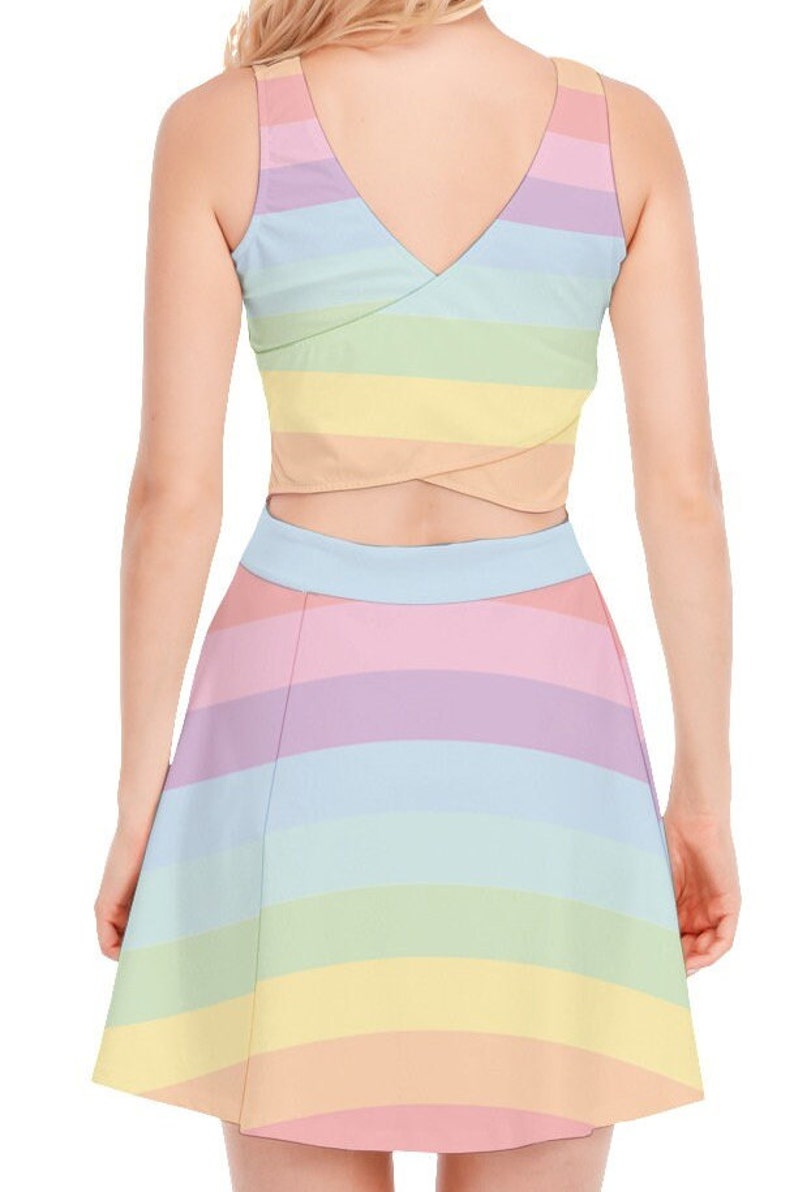 Clowncore Rainbow Pastel Dress Pastel Kidcore Clothing Etsy