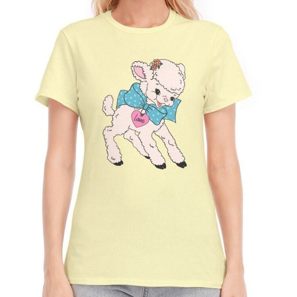 Cute Retro Lamb T-Shirt