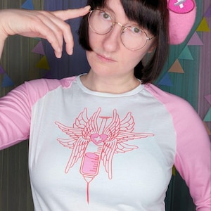 Yami Kawaii Shirt Pastel Goth Shirt Menhera Nurse Aesthetic