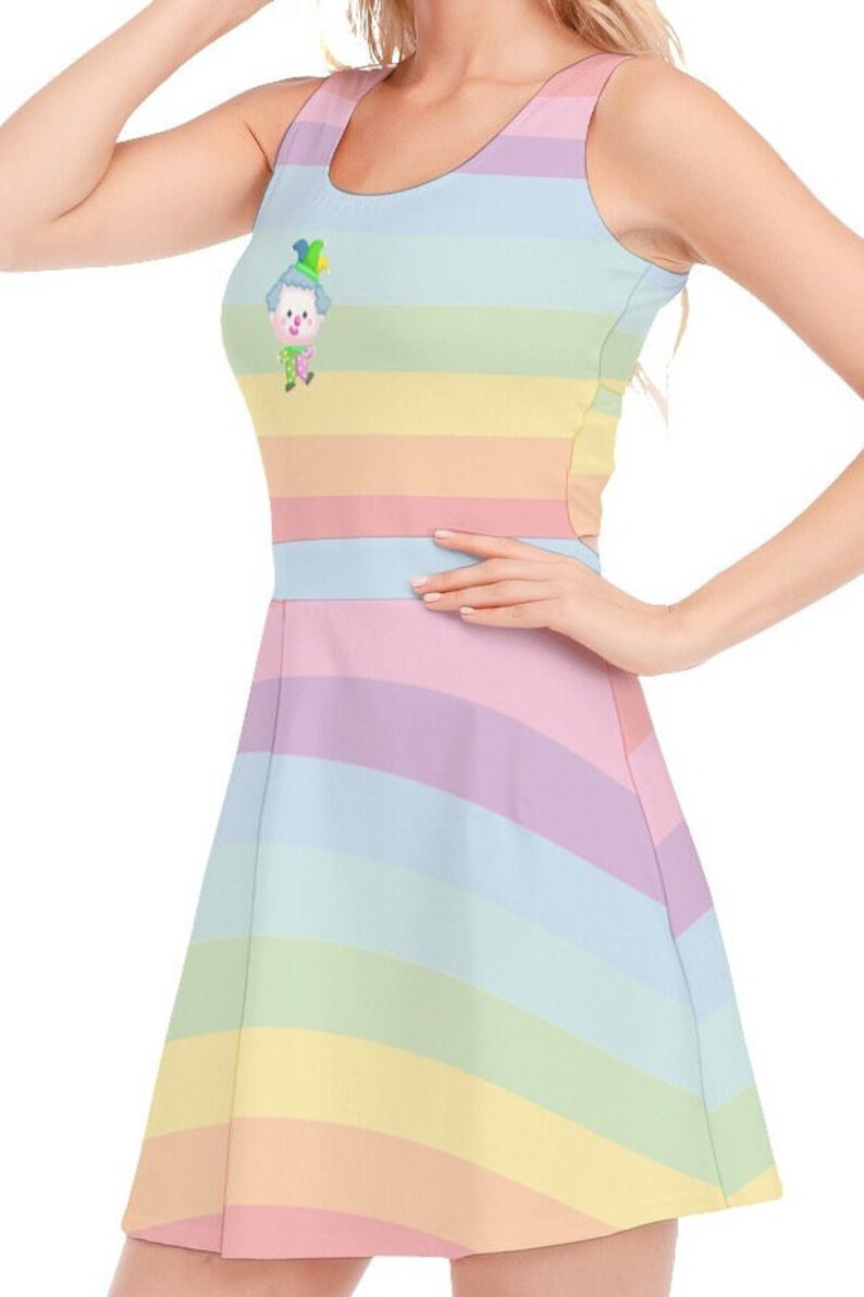 Clowncore Rainbow Pastel Dress Pastel Kidcore Clothing Etsy