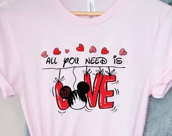 Disney Valentines Shirt, Disney Love Shirt, Mickey Minnie Valentine Shirt, Disney anniversary  shirt.
