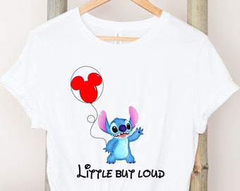 Stitch Little But loud T-Shirt, Stitch Cute Disney shirt, Disney Vacation Shirts, Couple Matching Shirts, Disney Trip Shirt.
