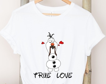 Olaf 'True Love' Shirt: Frozen Valentines Tee