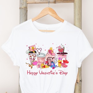 Winnie the Pooh  Valentine Latte Shirt,Winnie the Pooh  Valentine Coffee Shirt, Pooh Bear Valentine Shirt, Valentines Gift.